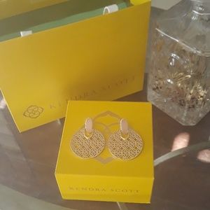 Kendra scott earrings with box and bags both